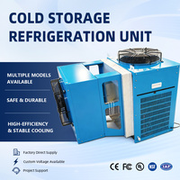 Unité de condensation pour cuisine de restaurant, hôtel, boucherie, chambre froide de stockage alimentaire, équipement de refroidissement automatique à air haute performance
