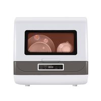 Mini Lave-Vaisselle de Comptoir Cuisine, Lave-Biberons Domestique, Petit Format Compact de Table, 4 Couverts, Lave-Vaisselle Automatique Intelligent