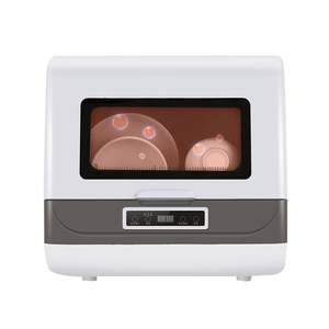 Mini lavapiatti da cucina da appoggio lavabottiglie per uso domestico compatto piccolo da tavolo 4-Set lavastoviglie automatiche intelligenti - Product Image 2