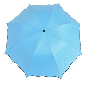 Parapluie de voyage compact et portable, coupe-vent, mini, pliable en 3 sections, ouverture manuelle, protection solaire, pour femmes et hommes, usage quotidien - Product Image 2