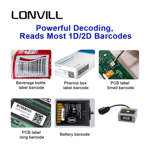 Module de lecture de codes-barres USB haute vitesse LONVILL 2,2 m/s, résistant aux mouvements, pour la lecture de codes-barres sur PCB et de codes-barres de batterie - Product Image 2