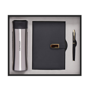 <b>Lock</b> & <b>Lock</b> Insulated Water Bottle Gift Set A5 <b>Notebook</b> Business Pen Personalized Logo Business Gifts - Product Image 2