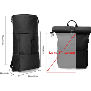 Custom Waterproof Polyester <b>Roll</b> <b>Top</b> Sport <b>Backpack</b> Travel Business <b>Laptop</b> Bag <b>Backpack</b> - Product Image 4