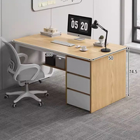 Poste de travail modulaire 4-6 places pour bureau ouvert, avec chaises, tables, tiroirs et cloisons de bureau