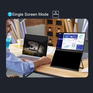 Monitor Dual Plegable de 15.6 Pulgadas IPS FHD LED para Laptop, Pantalla Plegable de 360 Grados con Puertos Tipo-C, Pantalla IPS de Vista Completa - Product Image 4