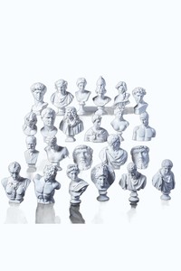 Statue de personnage mythologique grec antique Witt, sculpture abstraite classique de tête de David, décoration, accessoires de photographie, décoration intérieure - Product Image 4