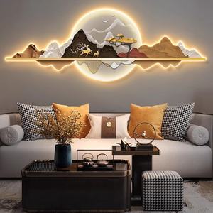 Venta Directa de Fábrica, Arte Decorativo para Paisajes, Impresión UV para Decoración del Hogar, Pintura Acrílica de Paisajes, Arte de Pared con Luces LED - Product Image 6