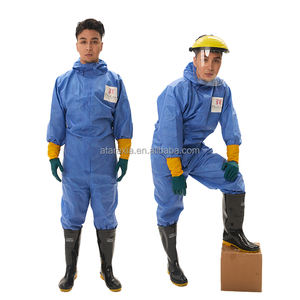 Combinaison de protection jetable en gros SMS respirante non tissée Combinaison de sécurité pour vêtements de travail - Product Image 1
