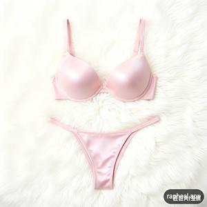 Conjunto de lencería de San Valentín de alta gama, sin costuras, convertible, con copa 3/4 y tanga, tallas 70B-90B, de spandex/poliéster, con aros y efecto push-up, talla grande. - Product Image 6