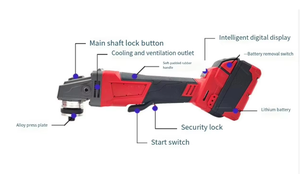 Taladro inalámbrico 4 en 1, llave de impacto inalámbrica, amoladora angular inalámbrica, <span class=keywords><strong>martillo</strong></span> eléctrico, taladro, Kit de herramientas eléctricas inalámbricas sin escobillas - Product Image 4