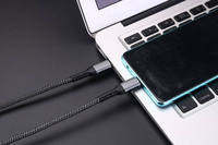 Câble de données USB multifonction C vers C tressé PD100W 5A à charge rapide 1M 1.5M 2M pour Macbook, téléphone portable, ordinateur portable