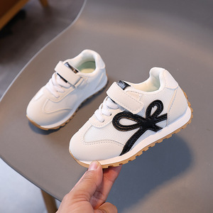 Chaussures de skate à nœud papillon pour enfants, baskets décontractées d'extérieur pour filles, chaussures d'école pour filles - Product Image 4