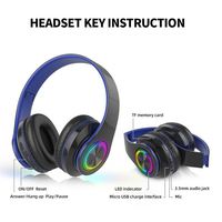 Headset Stereo Nirkabel Terlaris Grosir Pabrik, Headband Warna B39, Earphone Nirkabel