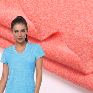 88% Polyester 12% Spandex Tissu gris chiné-Entraînement cationique respirant-Maillot de sport adapté au fitness et aux maillots de bain - Product Image 1