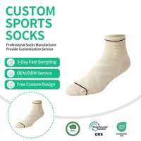 Chaussettes décontractées mi-mollet en laine pour hommes, anti-humidité, semelle éponge, antibactériennes, pour sports d'automne, personnalisables