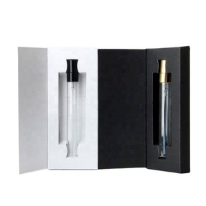 <b>10ml</b> Perfume Spray <b>Bottle</b> With Paper Box Packing White Card Paper Black Card Paper Glass Perfume <b>Bottle</b> - Product Image 1
