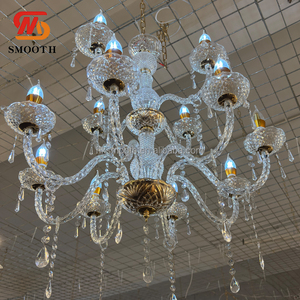 SMOOTH European Wedding Gold Candle <b>Crystal</b> <b>Chandelier</b> Hotel Living Room Luxury Pendant Lamp <b>Chandeliers</b> - Product Image 3