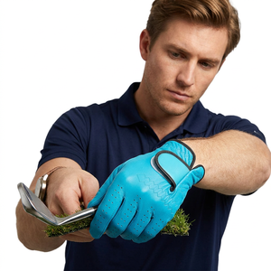 Gants de golf antidérapants pour hommes, respirants, durables, fermeture auto-agrippante, main gauche/droite, en cuir de mouton pour adultes et jeunes - Product Image 1