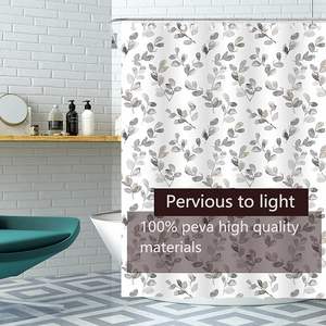 Cortina de Ducha Moderna de Lujo con Estampado Digital 3D de Vaca de Dibujos Animados, Poliéster Duradero, Estilo Occidental, Decoración de Baño, Venta al por Mayor - Product Image 2