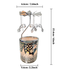 Meteor rotierender Tee licht Kerzenhalter Metall Spinning Kerzenhalter an Frauen Kinder Chic Geschenk gesendet - Product Image 1