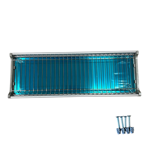 JIEEN CHAN Étagère de rangement moderne en acier inoxydable pour vaisselle et assiettes, organisateur intégré pour armoires de cuisine TW 565x275x50mm - Product Image 4