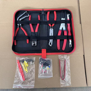 Auto Repair <b>Tool</b> Set With Pliers Screwdriver Cutter <b>Pry</b> Bar In Soft Case Carbon Steel Hand <b>Tools</b> For Vehicle Maintenance - Product Image 5