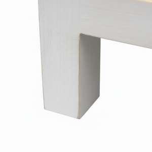 Table de chevet en bois massif PARISLOFT, petite table d'appoint de style farmhouse pour chambre à coucher avec rangement et pieds, design moderne - Product Image 1