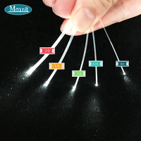 Rollo de fibra óptica Mayki con brillo de extremo de plástico de 1,0mm para decoración de luces de estrella de techo de coche