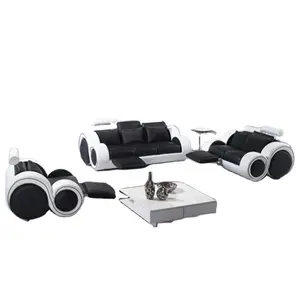 Beliebte design angepasst gekrümmten schnitts sofa komfortable 7 sitzer sofa set