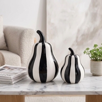 Ensemble d'ornements de fruits en céramique brillante Accessoires d'intérieur de maison poire et pomme réalistes pour une esthétique minimaliste