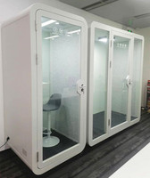 Cabina insonorizada a prueba de ruido, reducción de ruido, cabina privada para teléfono, caja de aislamiento, cabina de grabación insonorizada