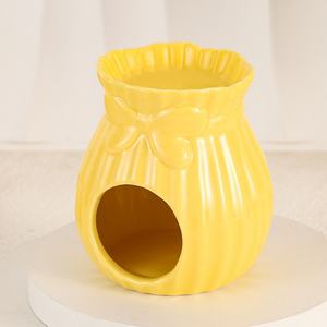 Hamster Ceramic Supplies Golden Bear Cartoon Candy Lucky Bag <b>Nest</b> Ceramic Honey Jar Ice House Hamster <b>Nest</b> - Product Image 3