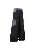 Jean en denim pour homme avec détails de couture en plumes d'autruche, coupe décontractée, fournisseur de plumes