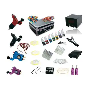 Full set Tattoo Machine kit with 4 machines Professional wholesale price for tattoo body piercing tools kits