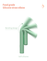 Paille de remplacement facile à nettoyer pour les pailles stanley 40 oz 30oz pour la tasse stanley paille à boire réutilisable en silicone