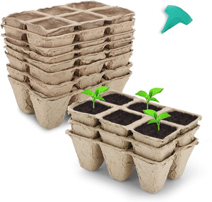 Ventes en gros de pots en tourbe à 6 cellules, plateaux de semis biodégradables, pots de semis, plateaux de germination, <span class=keywords><strong>kit</strong></span> de démarrage de plantes biologiques - Product Image 1