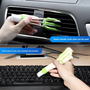 Brosse de nettoyage intérieure pour fentes de climatiseur de voiture en plastique, outil anti-poussière - Product Image 4