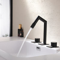 Robinet de salle de bain mural moderne en laiton massif, mitigeur chaud/froid chromé, poignée unique, cartouche céramique, pour hôtel et maison
