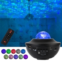 VENTE FLASH - Lecteur de musique USB LED, lampe de projection romantique, lumière de nuit colorée, haut-parleur Bluetooth, projecteur de ciel étoilé