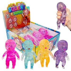 Poupée Bébé Natasha Mignonne et Douce de 14 cm, Remplie de Paillettes et de Sequins, Jouet Squishy à Remontée Lente, Extensible, Anti-Stress, en Maltose - Entrepôt USA - Product Image 1