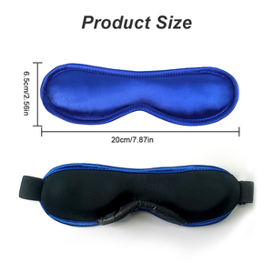 Mascarilla de Gel 3D <span class=keywords><strong>para</strong></span> Terapia Ocular al por Mayor - Dimensiones: Compra a Granel, Mascarilla de Sueño con Sensación de Seda Negra/Azul <span class=keywords><strong>para</strong></span> Spa, Hotel, Viajes, Regalo Promocional - Product Image 6
