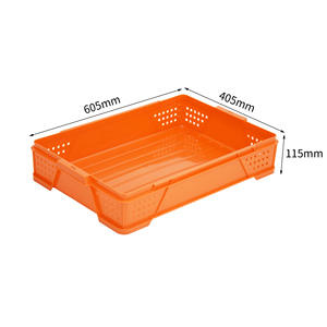 Contenitore in Plastica PP Riciclabile 605*405*115, Scatola Impilabile a Rete per Pane, Promozione per Supermercati e Logistica - Product Image 2