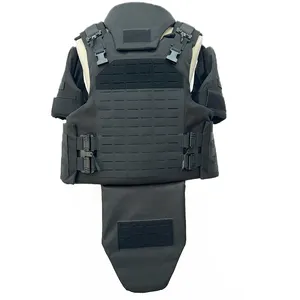Gujia Sturdy Armor Black Adjustable Multifunctional Full Body Cover Combat Protective Tactical Battle Vest For Body Protection