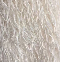 Lockiges Langfloriges Kunstfell-Gewebe Flauschig Plüschig Weich Dick 100% Polyester 850 GSM Material für Mäntel & Sportbekleidung