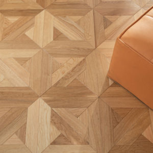 Plancher en bois dur moderne 450x450mm, 15/1.2mm d'épaisseur, placage chêne multicouche, écologique, résistant à l'eau, pour usage intérieur - Product Image 5