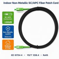 Cordon de raccordement en fibre optique simple mode simplex pour intérieur, 3 mètres