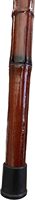 Canne en bois bâton de marche pointe en caoutchouc hommes femmes ergonomique à la mode rouge foncé bambou bâton de marche en bois