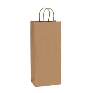 High Quality Fashionable Custom Print Logo Party <b>Wedding</b> Gift Wine Packaging Paper <b>Bag</b> - Product Image 1