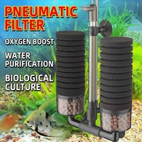 Filtro de Esponja para Acuario JSD Luxury Square Box con 2 Medios Filtrantes de Cerámica Bio, Sin Esponjas Adicionales