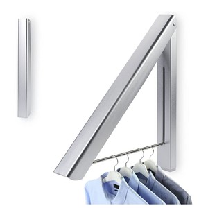 <strong>Triangle</strong> Retractable Folding Wall Mounted Clothes Hanger <strong>Rack</strong> Heavy Duty Hanging Clothes Laundry Display <strong>Rack</strong> Clothes <strong>Rack</strong> - Product Image 2